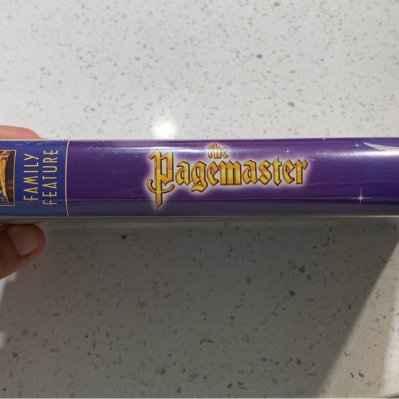 Donated - The Pagemaster VHS #8641 tape in clamshell. - Picture 4 of 7